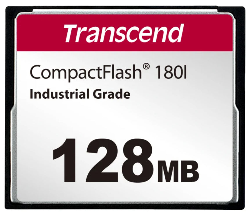 Transcend CF180I Industrial Compact Flash CF Cards | SLC Mode | 128MB, 256MB, 512MB, 1GB, 2GB Transcend CF180I Industrial Compact Flash CF Cards | SLC Mode | 128MB, 256MB, 512MB, 1GB, 2GB